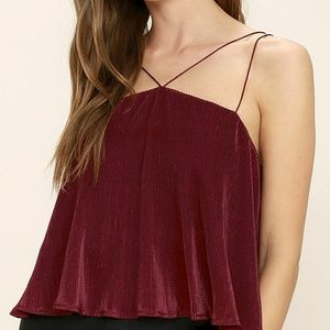 LuLu's Velvet crop top!